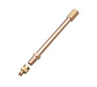 Okiyakusama Tire Valve Stem Extension Adaptor, Schrader Valve Stem Extender, Brass Inflation Straight Bore for Unicycle Truck Scooter