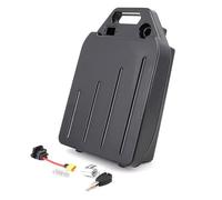 Okiyakusama Waterproof Scooter Case Enclosure Storage Protector With Lock And Charging Port Housing Suitable for electric bike conversion daily commuting road riding, Vertical Stripe