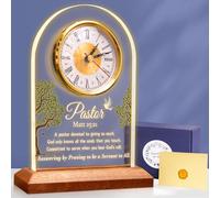 OkiyiD 50th Anniversary Wedding Gift, Anniversary Quartz Clock, Desk Table Clock, 50 Years of Marriage, Golden Wedding for Couple, Parents, Grandparents (Pattern 6)