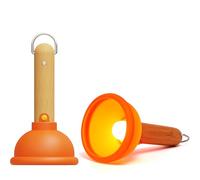 OkiyiD - Funny Gifts for Kids, Plunger Night Light, Weird Lamp Gift, Nursery Night Lamp, ABS+SIL, Touch Control, Portable and Rechargeable for Nursing