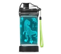 OkiyiD Kids Water Bottle, Dinosaur-themed Light-Up Sport Cup with 3D Glowing LED Dinosaur Light - 14 OZ Tritan BPA-Free - Camping, and Holidays (Dinosaur)…