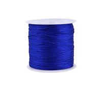 OKJHFD 0.8mm Nylon Cord,100M Chinese Knot Cord Thread String Silk Cord Beading String for Necklace,Jewelry,Dream Catchers,Braid Hair (Sapphire Blue)