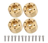 OKJHFD 4pcs Wheel Hex Hub Widen Brass Peso de peso Desgaste Wheel Hex Wide Adapter para 1.9 pulgadas de 2.2 pulgadas SCX10 90046 TRX4 WRAITH Gen7 Gen8 D90 01 1/10 RC Crawler (9 mm (15 mm)