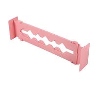 OKJHFD 5 Colors Adjustable Clapboard Home Kitchen Drawer Divider, Partition Storage Organizer for Clothing Kitchen Utensils and Office Storage(Pink)
