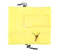 OKJHFD Adjustable Dog Shower Cap Reusable Water Resistant Pet Overhead Ears Protection Bath Cover (Yellow)