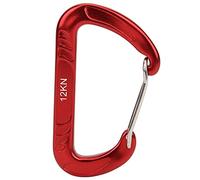 OKJHFD D Shape Carabiner Spring Loaded Gate Snap Hook Quick Link Lock Safety Buckle Locking for Parachuting Dog Leash,Harness and Keyring(Red)