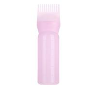 OKJHFD Hair Dyeing Bottle Brush Applicator Tool,Root Comb Applicator Bottle with Scalp Massager Shampoo Brush Hair Coloring Dye and Scalp Treatment Tools (Pink)