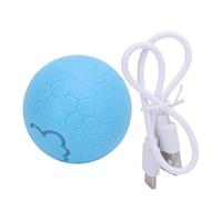 OKJHFD Interactive Dog Toy Ball Bite Resistant Plastic Increase Pet Exercise Smart Pet Automatic Rolling Ball for Bored Indoor Kitty, Rechargeable (Blue)