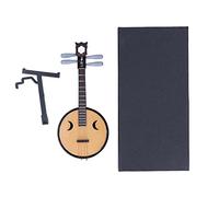 OKJHFD Lute Instrument,Chinese Zhongruan Model 1:4 Ratio 14cm/5.5in Comfortable Grip National Traditional Classical Style Instruments Toys