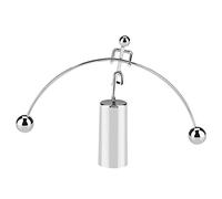OKJHFD Newton’s Cradle,Mini Newton's Cradle Balance Ball Physics Classic Science Fun Office Desk Toy for Your Desk, Silver