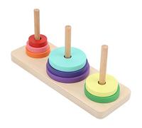 OKJHFD Parrot Educational Toy,Bird Ring Toss Game Puzzle Toy Interactive Colorful Parrot Educational Toy for Birds Parrots