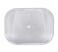 OKJHFD Refrigerator Turntable Organizer, Transparent Rectangular Countertop Condiment Storage Rack for Household, Cabinet, Table, Pantry, Kitchen, Countertop (Large 18x9x20cm)