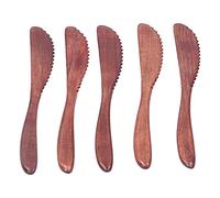 OKJHFD Wooden Dining Knife, Polished Cake Knife, All Natural Reusable Tableware, Family Kitchen, Picnic Restaurant, Dessert, Environmental Friendly Kitchen Gadgets