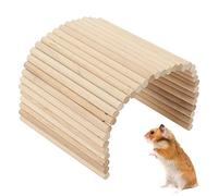 OKJHFD Wooden Hamster Bridge,Flexible Wood Hideout,Birch Rodents Chewing Climbing Tunnel Small Animal Bendy Bridge Ramp Hut Hideout for Guinea Pigs Ferrets Hedgehogs Chinchillas Rabbits (20 * 40CM)