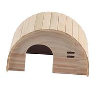 OKJHFD Wooden Hamster House,Arched Guinea Pig Wood Hideout,Corner House Hamster Hideout Cage Décor for Syrian Hamsters Dwarf Hamsters Gerbils Chinchilla Rat Golden Bear