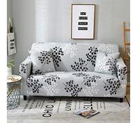 OKJK Stretch Floral Printing Sofa Covers, Sofa Slipcover 1/2/3/4 Seater,Universal,Apply To Living Room Corner,L Shap Sofa (13,3-Seater 190-230cm)