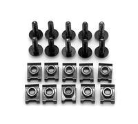 OKJSRPW Motorcycle Fairing Motorcycle Fairing Bolts Screw Body Clip Screws Nuts Compatible with Yamaha XTZ660 TENERE XTZ750 SUPER TENERE RD 250 LC RD350LC XZ550 XTZ125 Motorcycle Accessories(Black)