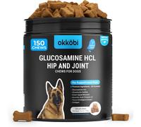 OKKÖBI Glucosamine HCL & Hip and Joint Chews for Dogs - 150 pcs - Adva