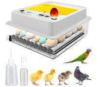 Okköbi OBI-36 Egg Incubator for Hatching Chickens, Ducks & Other Birds + 36 Eggs + Automatic Egg Turner + Temperature Control + Humidity Display + Integrated Egg Candler + 5 YEAR ASSURANCE + NEW
