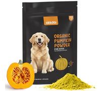 OKKÖBI Pumpkin Powder for Dogs & Cats (150 g) - Pumpkin Powder including Seed & Apple - Supports Stool & Gut Health - Use on Food as Dog Fiber Supplement or Mix with Water for Puree