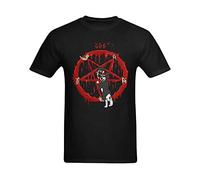 OKKUII Men's Mr. Pickles Star Logo T-Shirt Large Black