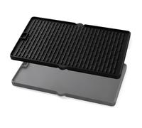 Oklagarden 7404 Griddle Replacement for Weber Summit Griddle 400 600 Series Grill Reversible Cast Iron Griddle Plate for Weber Summit Gold A B D Grill Parts