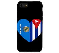Oklahoma and Cuba Flags: Heart Shaped Unity Case for iPhone SE (2020) / 7/8