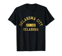 Oklahoma City Vintage Pride Value Graphic T-Shirt, Men, Black, L