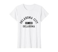 Oklahoma City Vintage Pride Value Graphic T-Shirt, Women, White, L