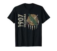 Oklahoma Flag 1907 Vintage Fade Graphic T-Shirt