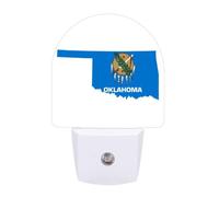 Oklahoma Flag Map Funny Auto Sensor Night Light Plug in Wall