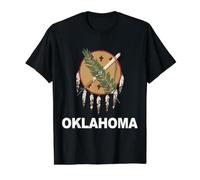 Oklahoma Flag Vintage Pride Value Graphic T-Shirt, Men, Black, XL