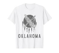 Oklahoma Flag Vintage Pride Value Graphic T-Shirt, Men, White, M