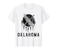 Oklahoma Flag Vintage Pride Value Graphic T-Shirt, Men, White, XL
