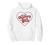 Oklahoma Girl Heart State Retro OK Girls Pullover Hoodie