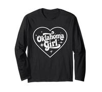 Oklahoma Girl Retro OK Girls Heart State Long Sleeve T-Shirt