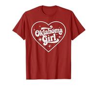 Oklahoma Girl Retro OK Girls Heart State T-Shirt