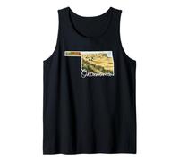 Oklahoma Landscape Watercolor Art State Pride Illustration Tank Top