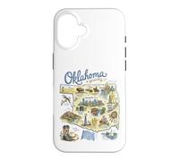 Oklahoma, OK USA, Maps, Icons Case for iPhone 16