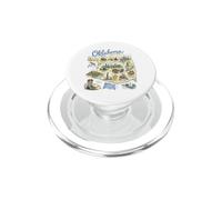 Oklahoma, OK USA, Maps, Icons PopSockets PopGrip for MagSafe