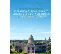 Oklahoma Real Estate License Code and Rules: As of November 1st, 2024