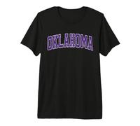 Oklahoma Retro Purple Vintage Text Premium T-Shirt