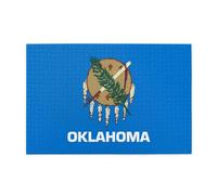 Oklahoma State Flag 1000 Piece Puzzle With Stylish Prints That Stimulates Creativity Concentration And Hands On Skills