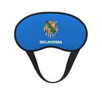 Oklahoma State Flag Blocking Light Mask Sleep Aid, Comfortable Blackout Sleep Mask for Travel Yoga, Soft Eye Cover