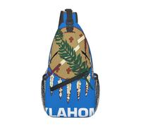 Oklahoma State Flag Casual Crossbody Bag Durable Large Capacity Lightweight and Breathable Suitable for Various Outdoor Venues