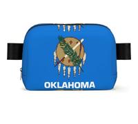 Oklahoma State Flag Fanny Pack for Men Women, Water Resistant, Adjustable Crossbody Strap