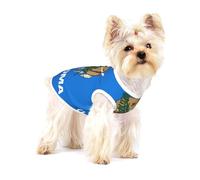 Oklahoma State Flag Print Dog Shirt,Dog Shirt Vest for Small Breeds Like Chihuahuas,Yorkies, and Puppies