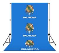 Oklahoma State Flag Print Photo Studio Background 5x7ft Soft Photo Backdrop Curtain For Studio Content Creator Equipment