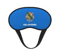 Oklahoma State Flag Print Sleep Mask, Eye Sleeping Mask for Women and Men for Total Darkness, Reduces Puffy Eye Mask