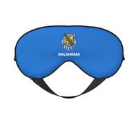 Oklahoma State Flag Print Sleep Mask, Soft Breathable Eye Cover for Travel, Shift Work & Meditation